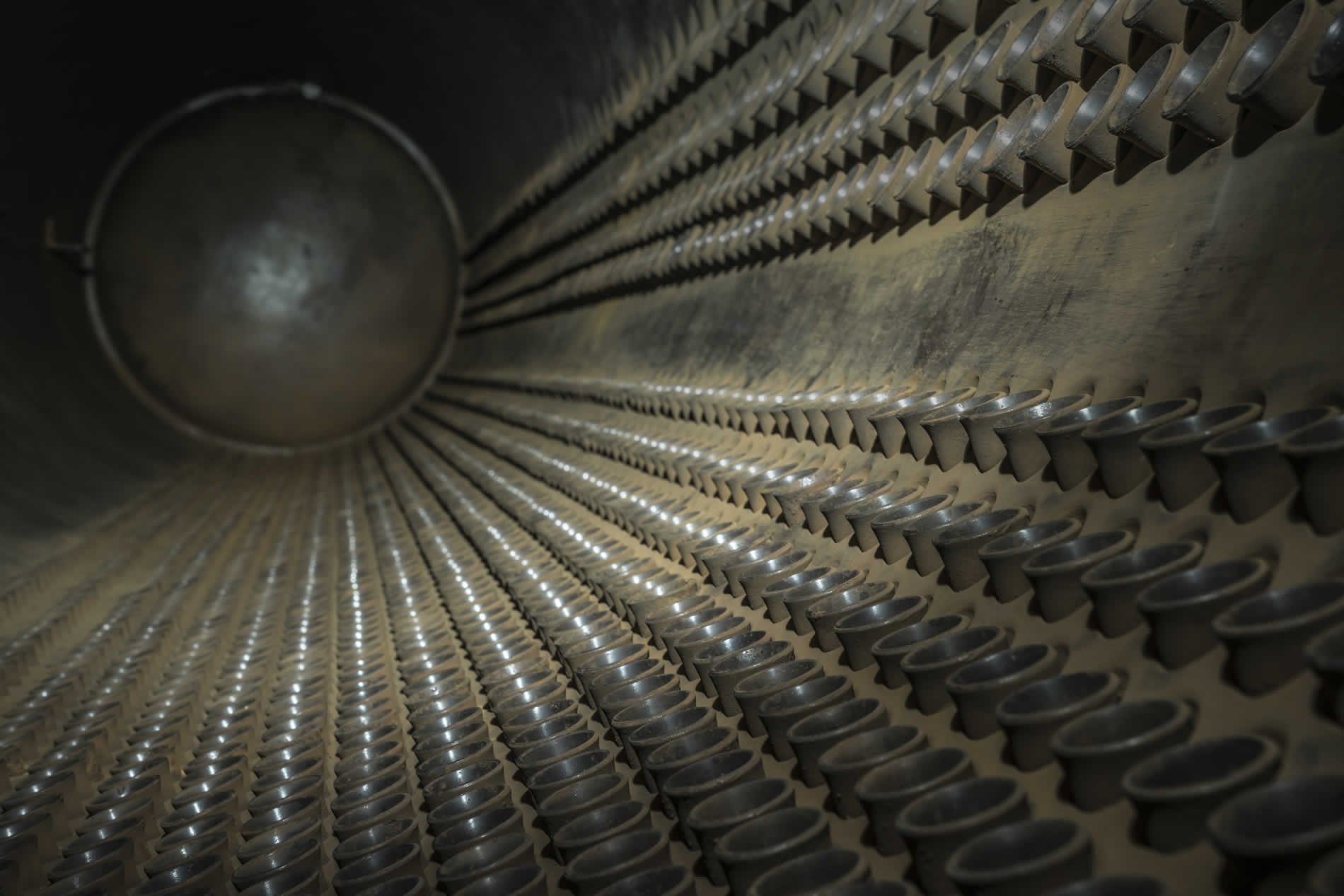 Burner services engineer at work